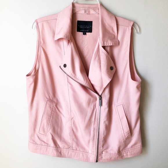 Sanctuary Tops - Sanctuary | Blush Pink Moto Vest